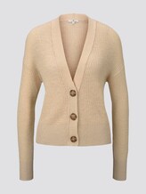 Cardigan with balloon sleeves - Women - soft vanilla Cardigan with balloon sleeves - Women - soft vanilla - 7 - TOM TAILOR