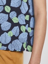 Bluse mit Alloverprint - - navy leaves design Bluse mit Alloverprint - - navy leaves design - 10 - Mine to five