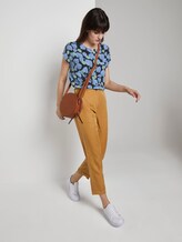 Bluse mit Alloverprint - - navy leaves design Bluse mit Alloverprint - - navy leaves design - 3 - Mine to five