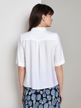 Schlichtes Blusenshirt - Frauen - White Schlichtes Blusenshirt - Frauen - White - 2 - Mine to five