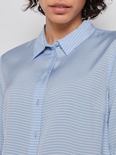 Gestreifte Double-Layer Bluse - Frauen - Soft Charming Blue Gestreifte Double-Layer Bluse - Frauen - Soft Charming Blue - 10 - Mine to five