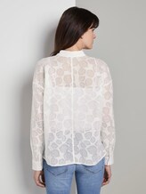 Blouse met print - - white leaf burnout Blouse met print - - white leaf burnout - 2 - Mine to five