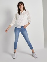 Blouse met print - - white leaf burnout Blouse met print - - white leaf burnout - 3 - Mine to five