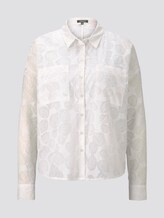 Blouse met print - - white leaf burnout Blouse met print - - white leaf burnout - 7 - Mine to five