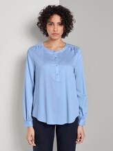 Fließende Bluse - Frauen - Soft Charming Blue Fließende Bluse - Frauen - Soft Charming Blue - 1 - Mine to five