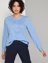 Fließende Bluse - Frauen - Soft Charming Blue Fließende Bluse - Frauen - Soft Charming Blue - 5 - Mine to five