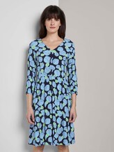 Kleid mit Allover-Print - - navy leaves design Kleid mit Allover-Print - - navy leaves design - 1 - Mine to five
