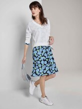 Kleid mit Allover-Print - - navy leaves design Kleid mit Allover-Print - - navy leaves design - 3 - Mine to five