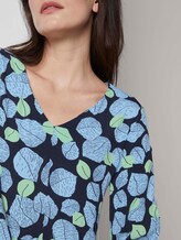 Kleid mit Allover-Print - - navy leaves design Kleid mit Allover-Print - - navy leaves design - 9 - Mine to five