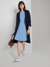 Dress with a tie belt - - Soft Charming Blue Dress with a tie belt - - Soft Charming Blue - 3 - Mine to five