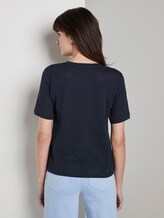 T-Shirt mit Struktur - Frauen - Sky Captain Blue T-Shirt mit Struktur - Frauen - Sky Captain Blue - 2 - Mine to five
