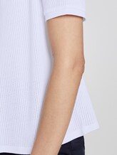T-Shirt mit Struktur - Frauen - White T-Shirt mit Struktur - Frauen - White - 10 - Mine to five