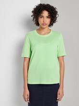T-Shirt mit Struktur - Frauen - light spring green T-Shirt mit Struktur - Frauen - light spring green - 1 - Mine to five