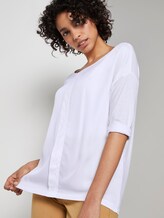 3/4 Arm Shirt mit Falte - Frauen - White 3/4 Arm Shirt mit Falte - Frauen - White - 5 - Mine to five