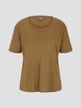 Simple T-shirt made of Lyocell - Women - Military Olive Green Simple T-shirt made of Lyocell - Women - Military Olive Green - 7 - Mine to five