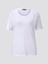 Schlichtes T-Shirt aus Lyocell - - White Schlichtes T-Shirt aus Lyocell - - White - 7 - Mine to five