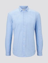 Striped shirt - Men - bright blue white thin stripe Striped shirt - Men - bright blue white thin stripe - 7 - TOM TAILOR Denim