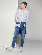 Strukturiertes Hemd aus Leinengemisch - Männer - White Strukturiertes Hemd aus Leinengemisch - Männer - White - 3 - TOM TAILOR Denim
