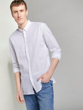 Strukturiertes Hemd aus Leinengemisch - Männer - White Strukturiertes Hemd aus Leinengemisch - Männer - White - 5 - TOM TAILOR Denim