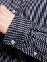 Strukturiertes Hemd aus Leinengemisch - Männer - navy white fineliner stripe Strukturiertes Hemd aus Leinengemisch - Männer - navy white fineliner stripe - 10 - TOM TAILOR Denim