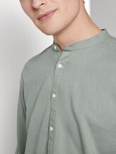 Hemd mit halber Knopfleiste - Männer - Dusty Leave Green Hemd mit halber Knopfleiste - Männer - Dusty Leave Green - 9 - TOM TAILOR Denim