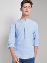 Hemd mit halber Knopfleiste - Männer - Light Blue Hemd mit halber Knopfleiste - Männer - Light Blue - 5 - TOM TAILOR Denim