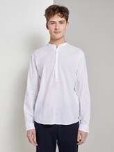 Hemd mit halber Knopfleiste - Männer - White Hemd mit halber Knopfleiste - Männer - White - 1 - TOM TAILOR Denim