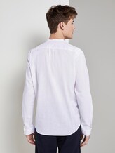 Hemd mit halber Knopfleiste - Männer - White Hemd mit halber Knopfleiste - Männer - White - 2 - TOM TAILOR Denim