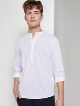 Hemd mit halber Knopfleiste - Männer - White Hemd mit halber Knopfleiste - Männer - White - 5 - TOM TAILOR Denim