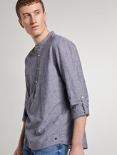 Hemd mit halber Knopfleiste - Männer - Black Hemd mit halber Knopfleiste - Männer - Black - 5 - TOM TAILOR Denim