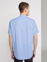 Kurzarmhemd mit Mao-Kragen aus Leinengemisch - Männer - Light Blue Kurzarmhemd mit Mao-Kragen aus Leinengemisch - Männer - Light Blue - 2 - TOM TAILOR Denim