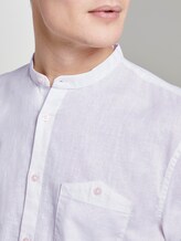 Kurzarmhemd mit Mao-Kragen aus Leinengemisch - Männer - White Kurzarmhemd mit Mao-Kragen aus Leinengemisch - Männer - White - 9 - TOM TAILOR Denim