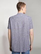 Kurzarmhemd mit Mao-Kragen aus Leinengemisch - Männer - Black Kurzarmhemd mit Mao-Kragen aus Leinengemisch - Männer - Black - 2 - TOM TAILOR Denim