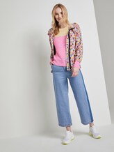 Strukturierte Pullover mit Pastell-Akzent - Frauen - pink yellow colourblock Strukturierte Pullover mit Pastell-Akzent - Frauen - pink yellow colourblock - 3 - TOM TAILOR Denim