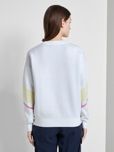 Pullover mit Artwork in Pastellfarben - Frauen - Off White Pullover mit Artwork in Pastellfarben - Frauen - Off White - 2 - TOM TAILOR Denim