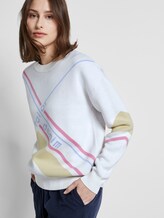 Pullover mit Artwork in Pastellfarben - Frauen - Off White Pullover mit Artwork in Pastellfarben - Frauen - Off White - 5 - TOM TAILOR Denim