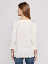 Maritimes Langarmshirt - Frauen - Whisper White Maritimes Langarmshirt - Frauen - Whisper White - 2 - TOM TAILOR