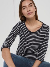 Maritimes Langarmshirt - Frauen - navy white stripe design Maritimes Langarmshirt - Frauen - navy white stripe design - 5 - TOM TAILOR