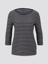 Maritimes Langarmshirt - Frauen - navy white stripe design Maritimes Langarmshirt - Frauen - navy white stripe design - 7 - TOM TAILOR