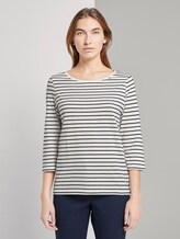 Maritime hemd met lange mouwen - Frauen - white stripe design Maritime hemd met lange mouwen - Frauen - white stripe design - 1 - TOM TAILOR