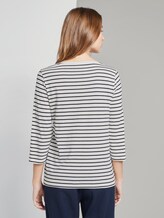 Maritime hemd met lange mouwen - Frauen - white stripe design Maritime hemd met lange mouwen - Frauen - white stripe design - 2 - TOM TAILOR