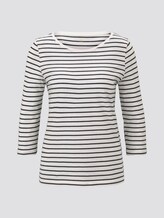 Maritime hemd met lange mouwen - Frauen - white stripe design Maritime hemd met lange mouwen - Frauen - white stripe design - 7 - TOM TAILOR