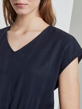 Lyocell wide leg jumpsuit - Women - Real Navy Blue Lyocell wide leg jumpsuit - Women - Real Navy Blue - 9 - TOM TAILOR Denim