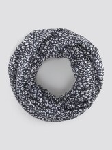 Patterned tube scarf - Women - navy small leo design Patterned tube scarf - Women - navy small leo design - 7 - Tom Tailor E-Shop Kollektion