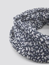 Patterned tube scarf - Women - navy small leo design Patterned tube scarf - Women - navy small leo design - 9 - Tom Tailor E-Shop Kollektion