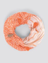 Gemusterter Schal mit Tasseln - Frauen - melon small leo design Gemusterter Schal mit Tasseln - Frauen - melon small leo design - 7 - TOM TAILOR