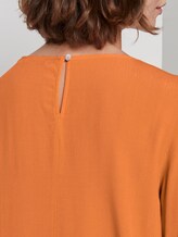 elegantes T-Shirt aus Crêpe - Frauen - fruity melon orange elegantes T-Shirt aus Crêpe - Frauen - fruity melon orange - 10 - TOM TAILOR