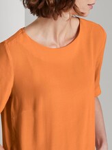 elegantes T-Shirt aus Crêpe - Frauen - fruity melon orange elegantes T-Shirt aus Crêpe - Frauen - fruity melon orange - 9 - TOM TAILOR
