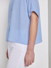 Loose striped shirt blouse - Women - blue white vertical stripe Loose striped shirt blouse - Women - blue white vertical stripe - 9 - TOM TAILOR