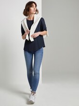 Bluse mit gerafften Ärmeln - Frauen - Sky Captain Blue Bluse mit gerafften Ärmeln - Frauen - Sky Captain Blue - 3 - TOM TAILOR